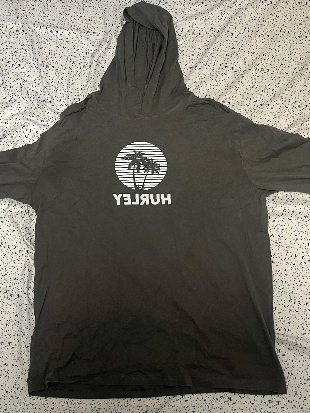 Hurley Olive Green Graphic Hoodie Tee